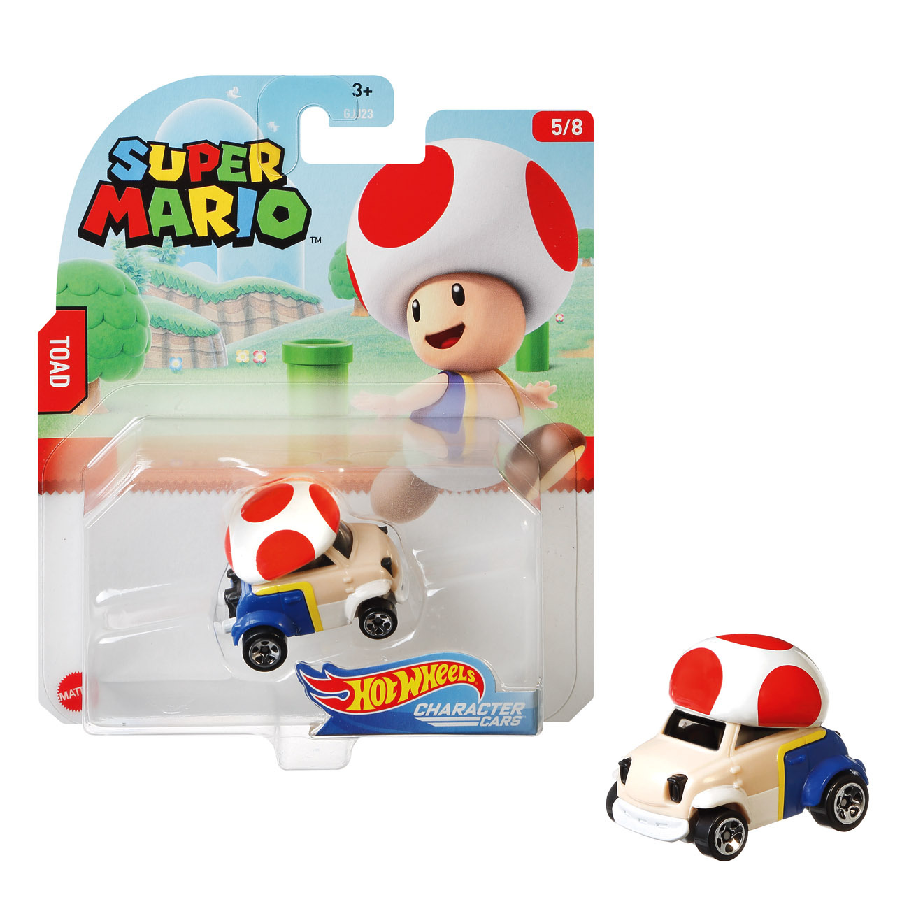 Hot Wheels Super Mario Toad Character Cars 3625
