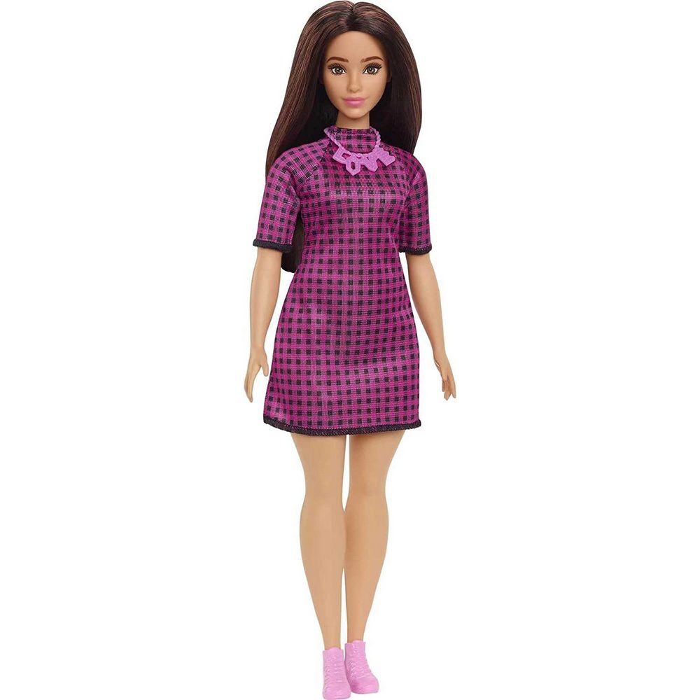 Barbie Fashionistas Doll 188 Pink And Black Checkered Dress