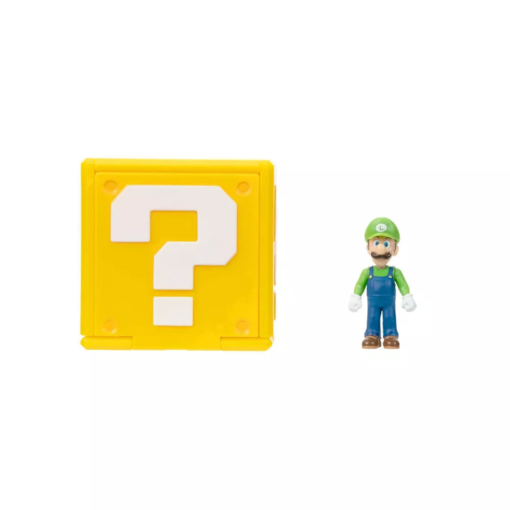 The Super Mario Bros Movie Mario Mini Luigi With Question Block Nintendo