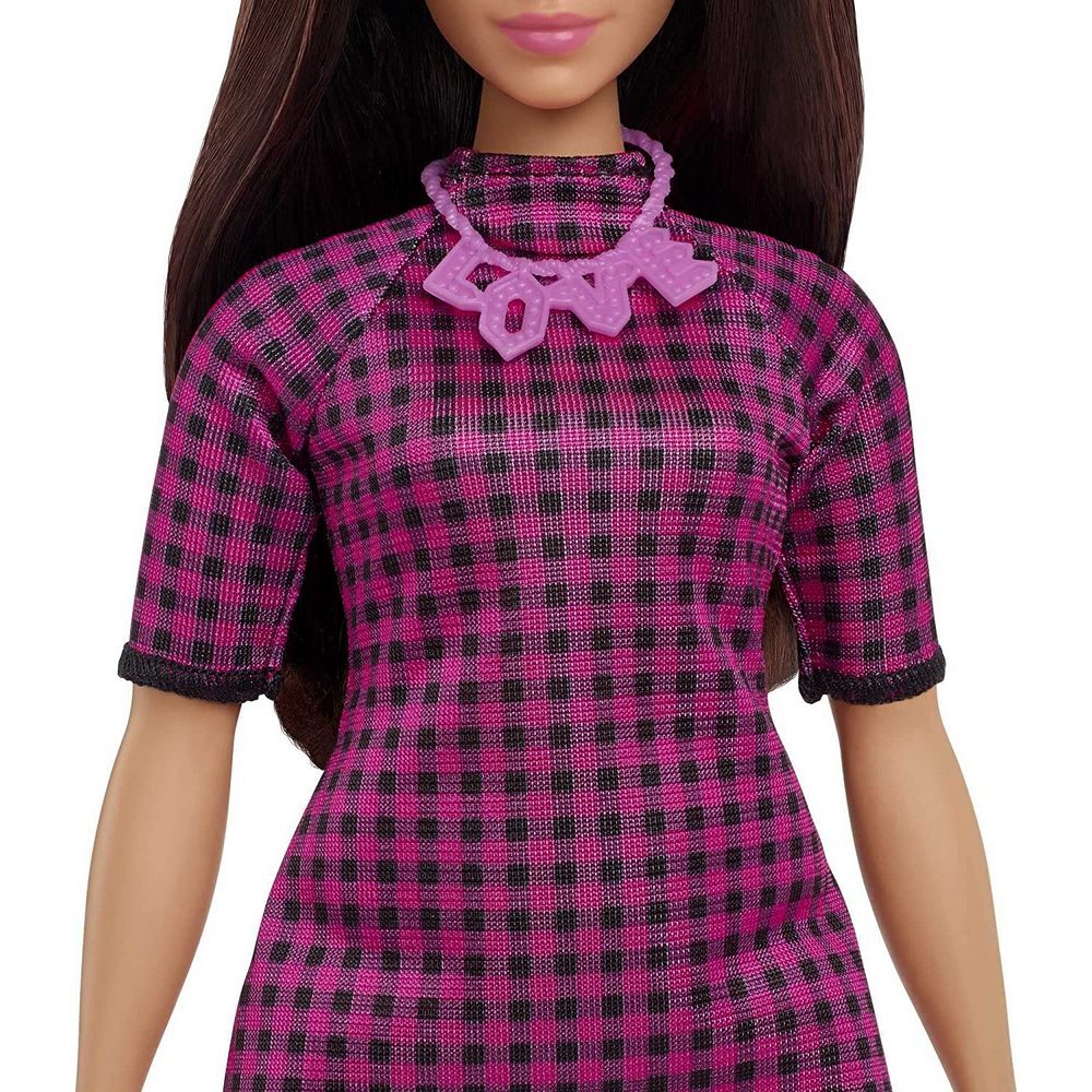 Barbie Fashionistas Doll 188 Pink And Black Checkered Dress