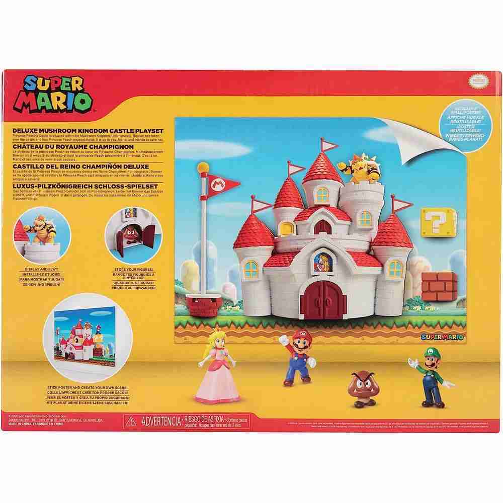 Nintendo Super Mario Deluxe Mushroom Kingdom Castle Playset 9269
