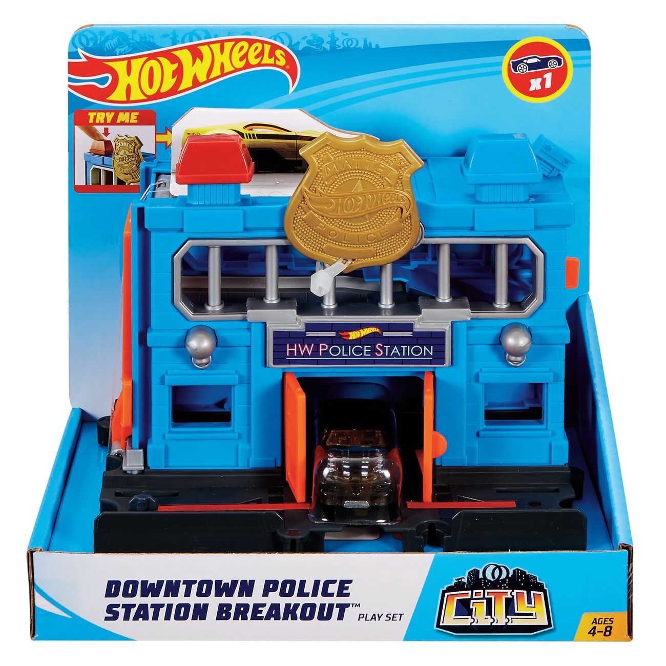 Hot Wheels Downtown Police Station Breakout