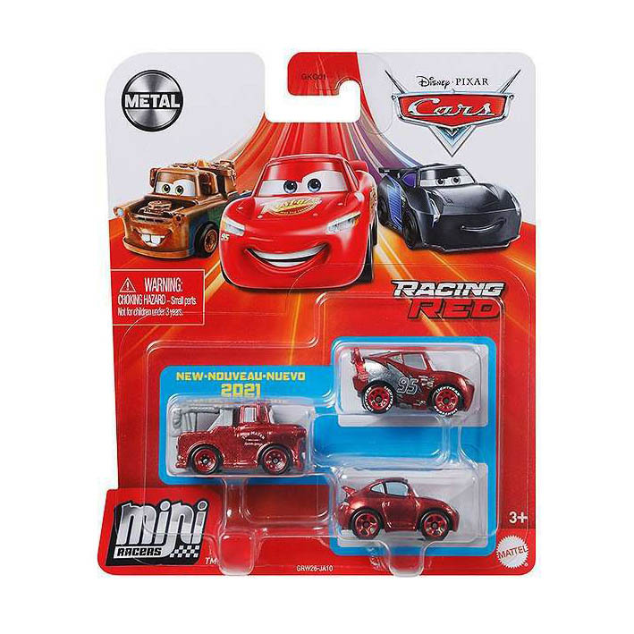 Cars Mini Racers Racing Red Anniversary 3 pack - Disney Pixar Cars