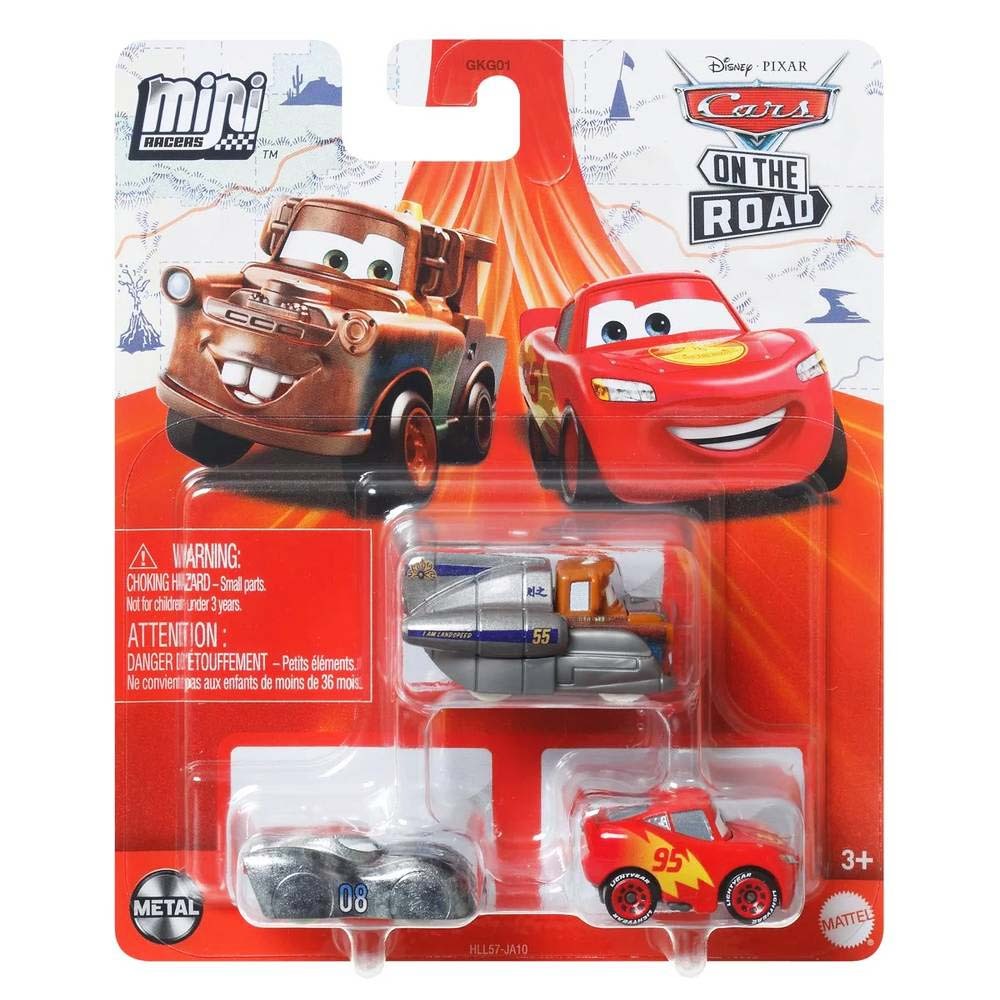 Cars Mini Racers On The Road Salts Flats 3 Pack Disney Pixar Cars