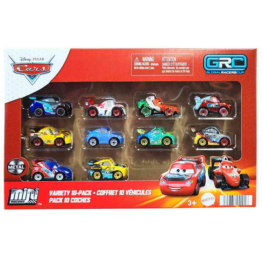 Disney Pixar Cars Mini Racers GRC Variety 10-Pack