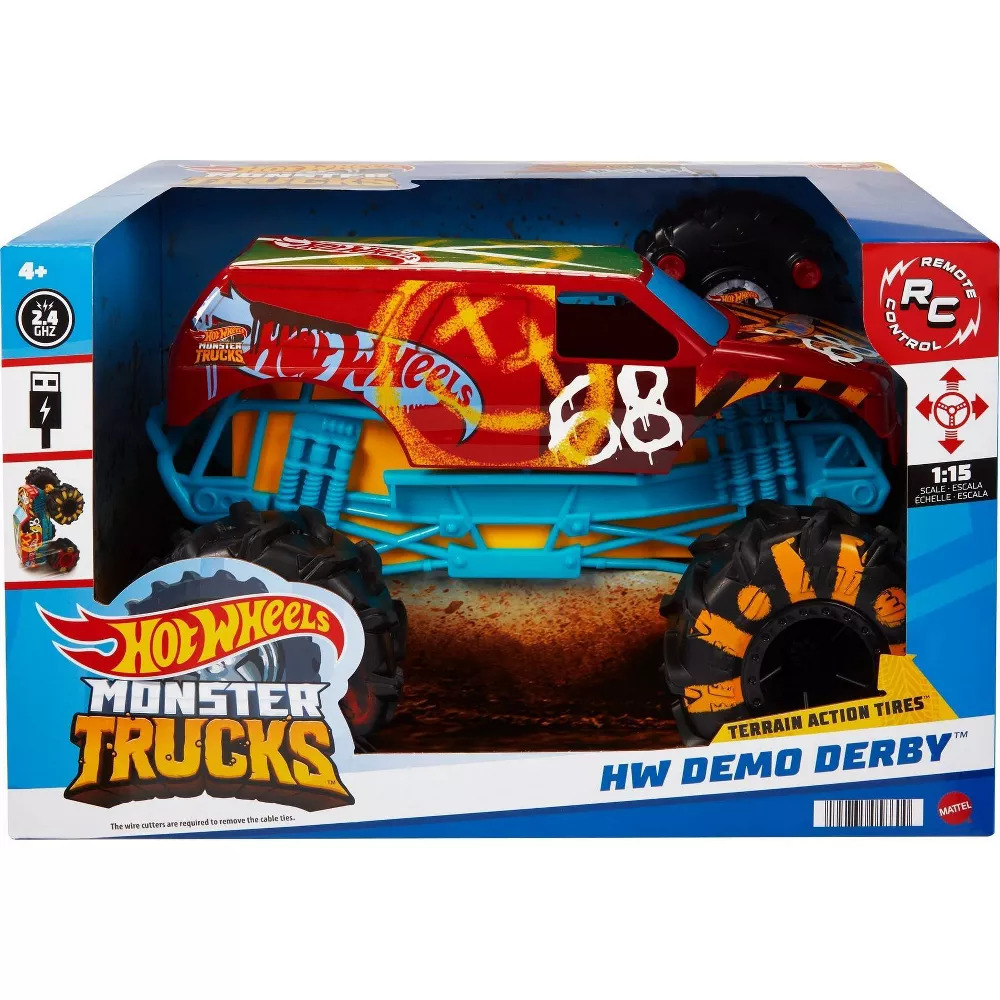 Hot Wheels Rc Monster Trucks Demo Derby 115 Scale 6763