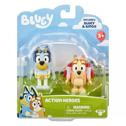 Bluey Beach 2 Pack Action Heroes