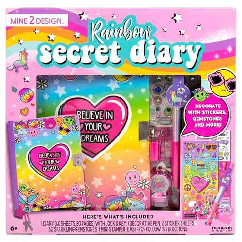 Mine 2 Design Rainbow Secret Diary