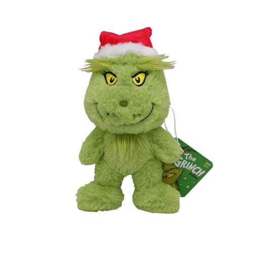 The Grinch Plush Small with Santa Hat