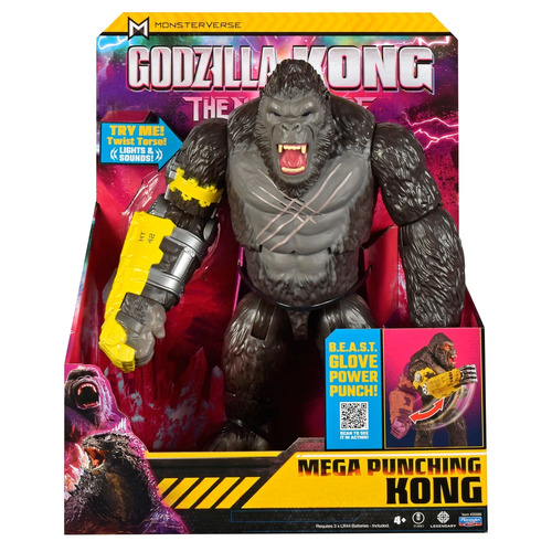 Godzilla x Kong The New Empire Mega Punching Kong 33cm Electronic Action Figure