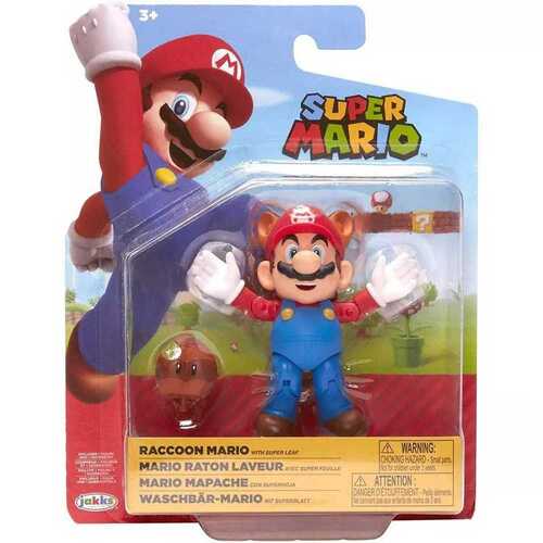 Nintendo Super Mario 10cm Raccoon Mario Action Figure