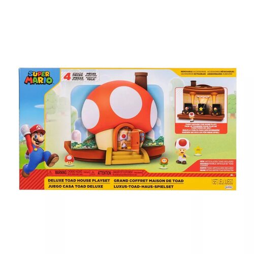 Nintendo Super Mario Deluxe Toad House Playset