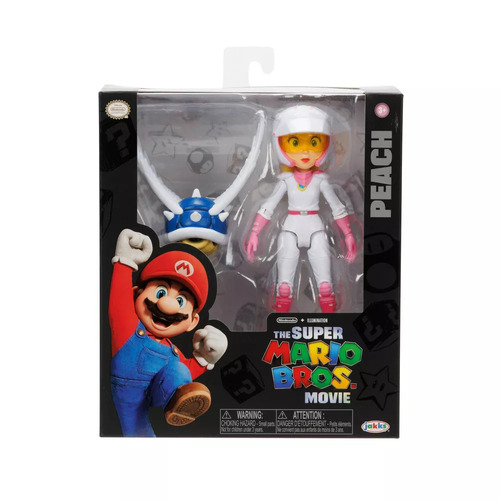 Nintendo The Super Mario Bros. Movie Peach Figure with Winged Shell Accessory