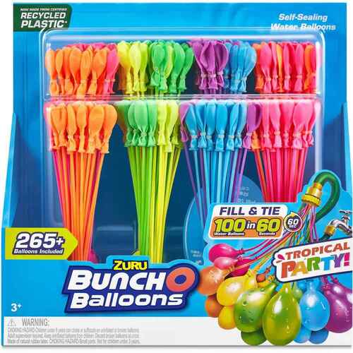 Zuru Bunch O Balloons Tropical Party Colors 8pk 265+ Balloons