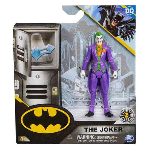 DC Batman The Joker Figure 10cm & 2 Surprise Accessories