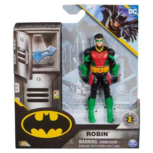 DC Batman Robin Figure 10cm & 2 Surprise Accessories