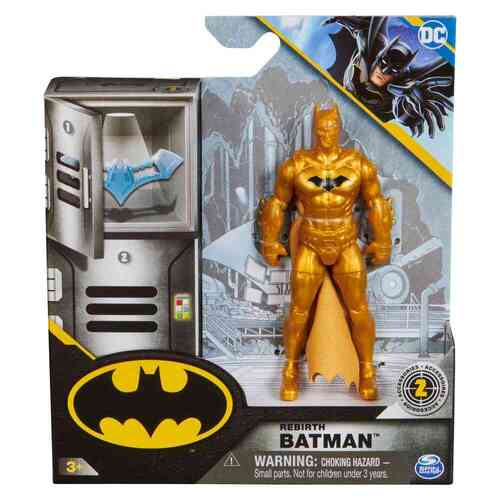 DC Metalic Rebirth Batman Figure 10cm & 2 Surprise Accessories