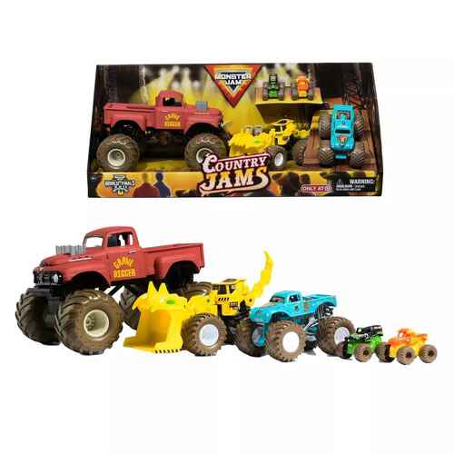 Monster Jam Country Jam Vehicles 5pk