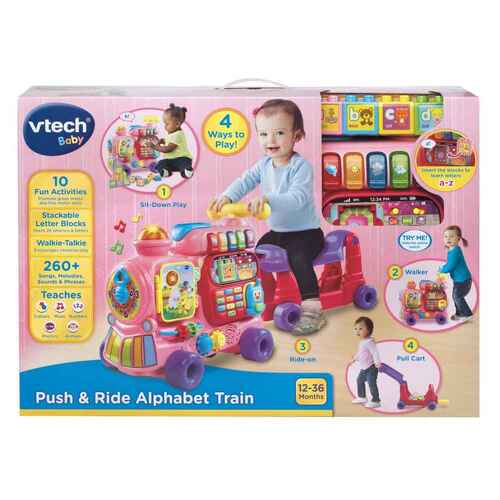 Vtech Baby Push & Ride Alphabet Train in Pink