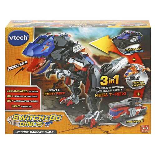 Vtech Switch & Go Dinos Rescue Raiders 3-in-1