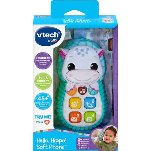 Vtech Baby Hello Hippo Phone Blue