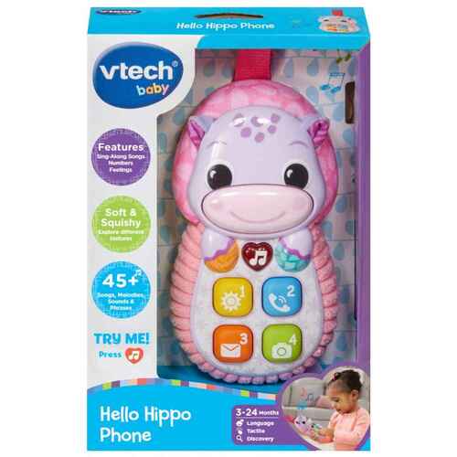 Vtech Baby Hello Hippo Phone Pink