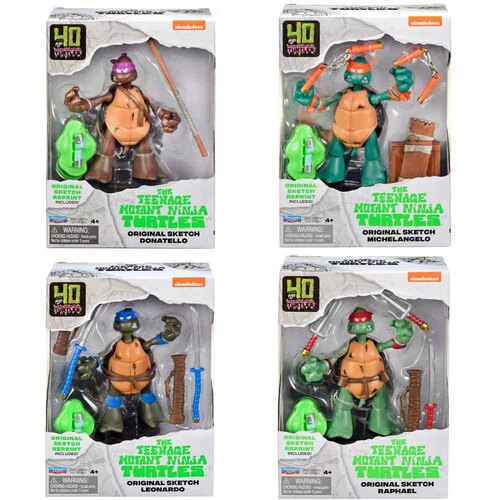 TMNT 40th Anniversary Original Sketch Set Action Figure