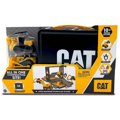 CAT Little Machines Store-N-Go Playset + 3 Vehicles