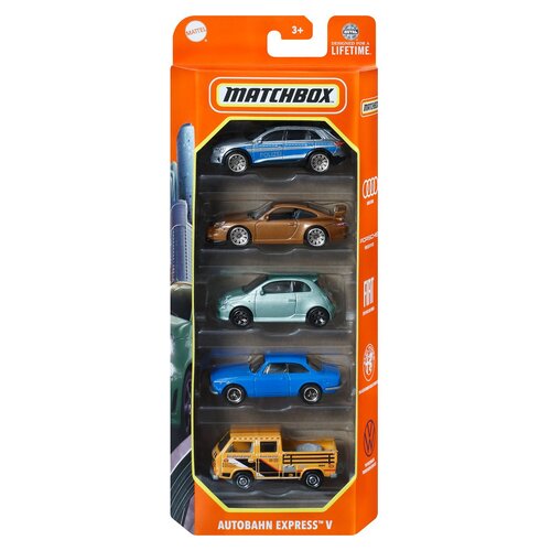 Matchbox Cars 5 Pack Autobahn Express V