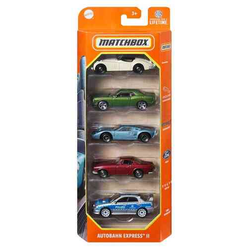 Matchbox Cars 5 Pack Autobahn Express II