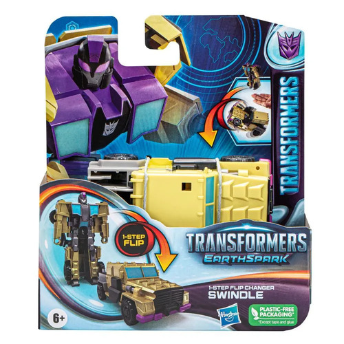 Transformers EarthSpark 1-Step Flip Changer Swindle Action Figure