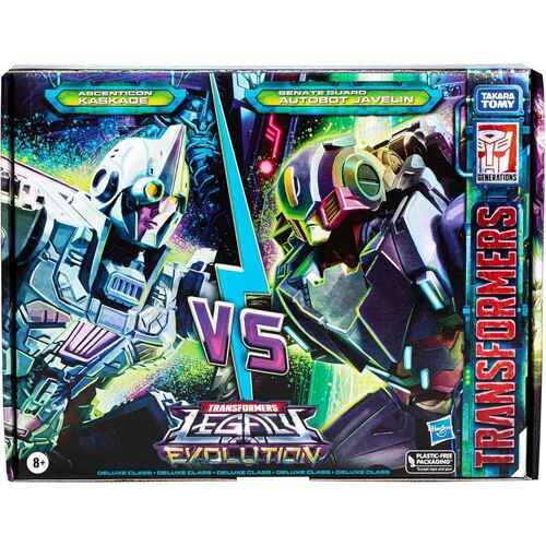 Transformers Legacy Evolution Deluxe Senate Guard Autobot Javelin & Ascenticon Kaskade Deadeye Duel 2-Pack