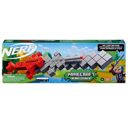 Nerf Minecraft Heartstealer Sword & 4 Nerf Elite Foam Darts