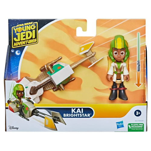Star Wars Young Jedi Adventures Kai Brightstar & Vehicle