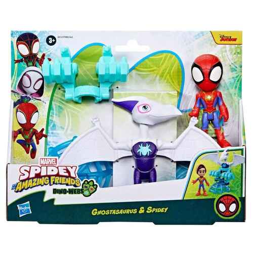 Marvel Spidey and His Amazing Friends Dino-Webs Ghostasaurus & Spidey