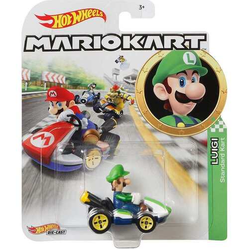 Hot Wheels Mario Kart Luigi Standard Kart