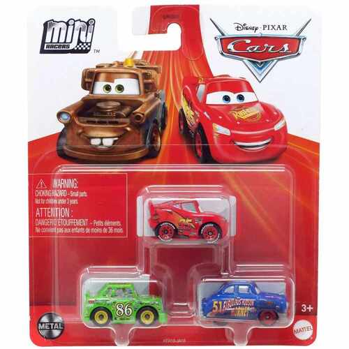 Disney Pixar Cars 3 Pack Piston Cup Classics Pack Mini Racers