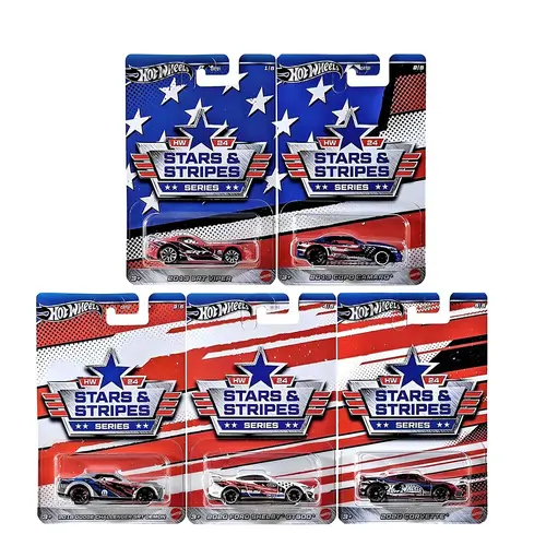 Hot Wheels HW 24 Stars & Stripes Series Set of 5 956H