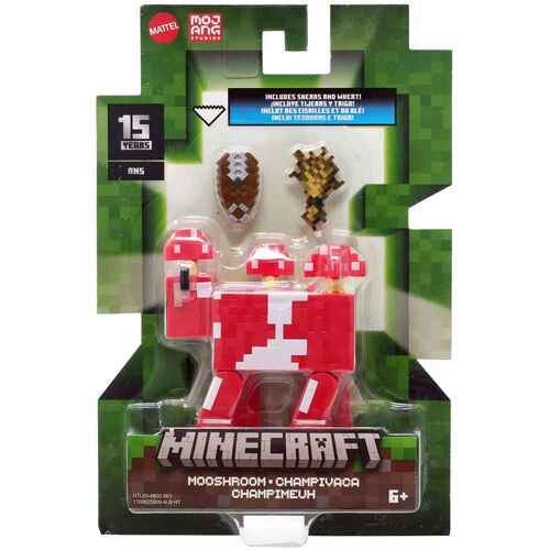 Minecraft 15th Anniversary Mooshroom Action Figure