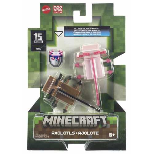 Minecraft 15th Anniversary Axolotls Action Figure