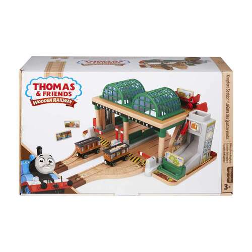 Thomas & Friends Wooden Railway Knapford Station Passenger Pickup Playset