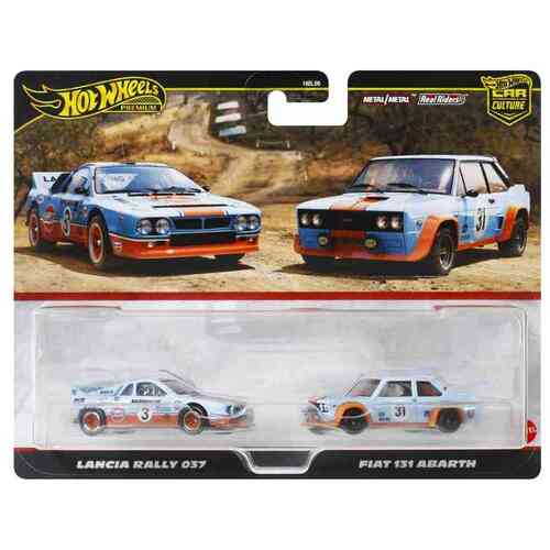 Hot Wheels Premium Car Culture 2 Pack Lancia Rally 037 / Fiat 131 Abarth