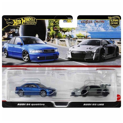 Hot Wheels Premium Car Culture 2 Pack Audi S4 quattro / Audi R8 LMS