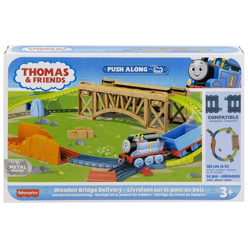 Thomas & Friends Push Along Wooden Bridge Delivery Track Set