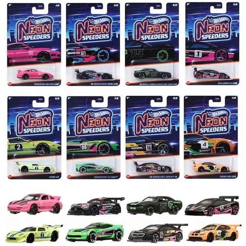 Hot Wheels Neon Speeders Set of 8 Case C