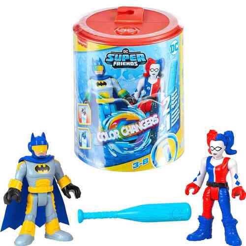 DC Super Friends Color Changers Batman + Harley Quinn