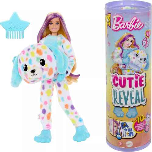 Barbie Cutie Reveal Doll Dalmatian Costume & 10 Surprises