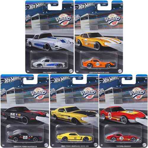 Hot Wheels Vintage Racing Club Set of 5 Wave 2