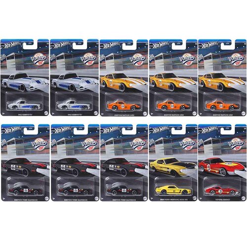 Hot Wheels Vintage Racing Club Box of 10 Wave 2