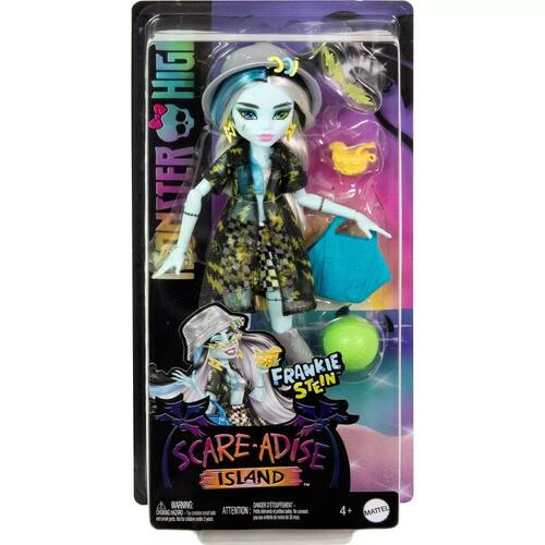 Monster High Scare-adise Island Frankie Stein Fashion Doll with Swimsuit & Accessories